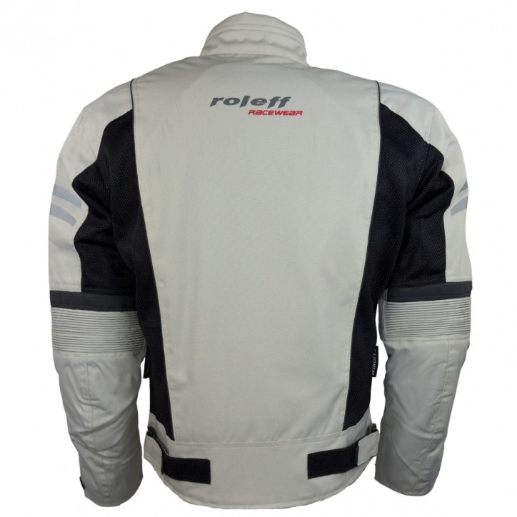 Roleff RO614 - Helle Mesh Motorradjacke mit Klimamembrane: Perfekt für Sommertouren Rabatte dieses Monats