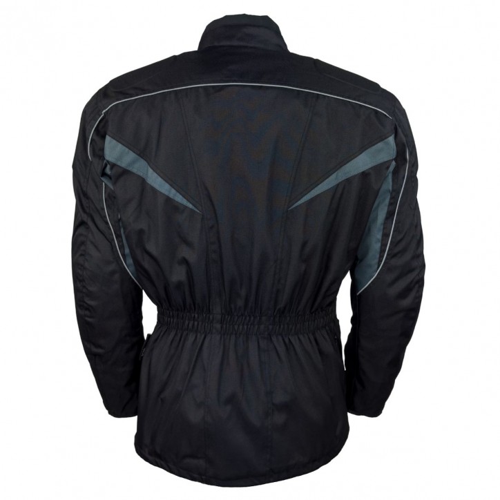 Roleff RO10003 - Motorradjacke in Schwarz / Grau Schlussverkauf
