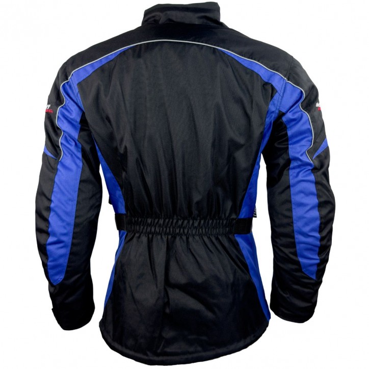 Roleff RO702 - Motorradjacke in Schwarz / Blau Fabrikverkauf