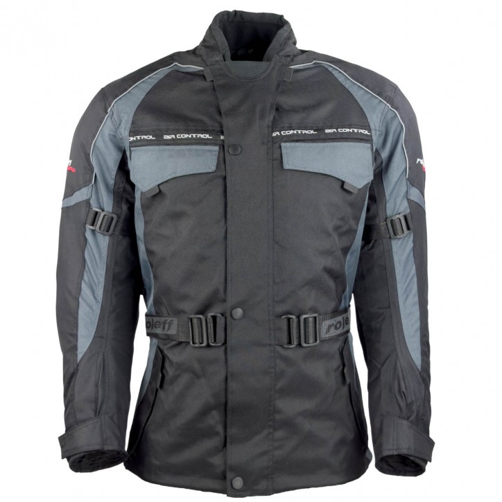 Roleff RO701 - Motorradjacke in Schwarz / Grau Meist gekauft