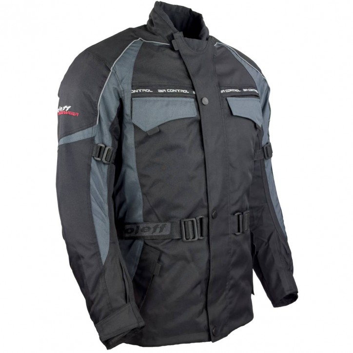 Roleff RO701 - Motorradjacke in Schwarz / Grau Meist gekauft