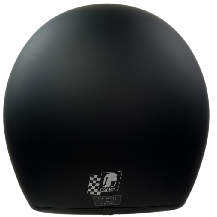 Roleff RR10701 - Römer Jethelm - Motorradhelm mit Sonnenvisier + gratis klarem Visier, mattschwarz Blitzverkäufe