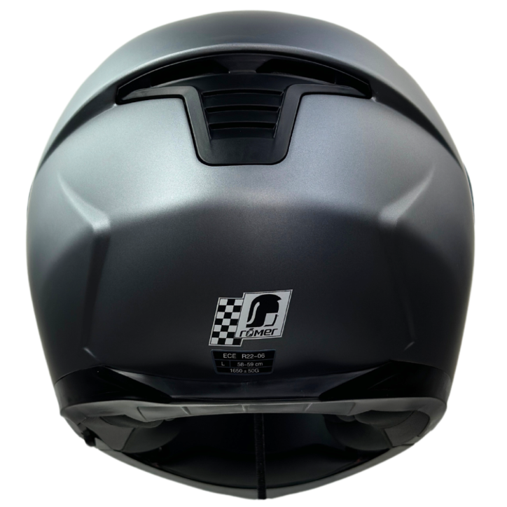 Roleff RR20771 - Römer Klapphelm -Motorradhelm mit Sonnenvisier, titanium- matt Kostenloser Versand