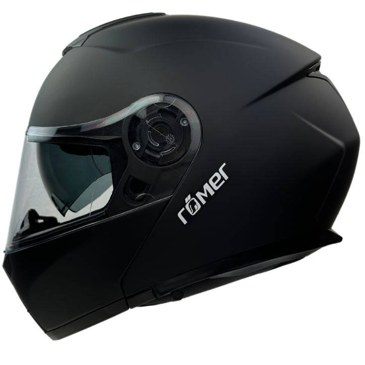 Roleff RR20770 - Römer Klapphelm -Motorradhelm mit Sonnenvisier, matt-schwarz Limitierter Zeitrabatt