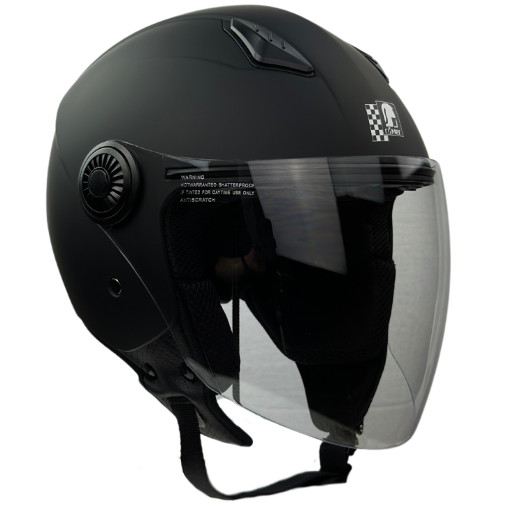 Roleff RR10801 - Römer Jethelm - Motorradhelm, mattschwarz Fabrikpreis