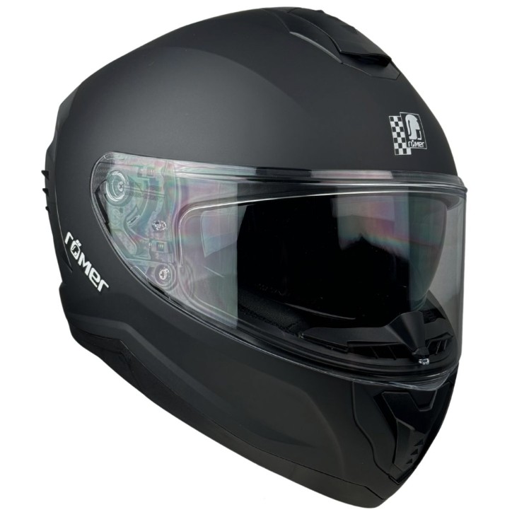 Roleff RR20170 - Römer Motorradhelm - Integralhelm mit Sonnenvisier, schwarzmatt Rabatt