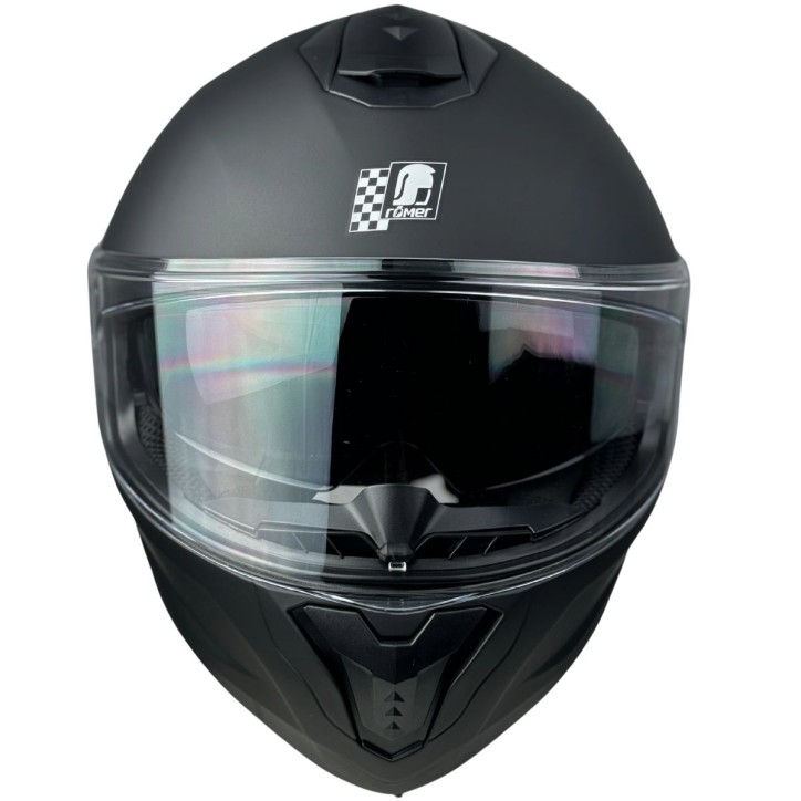 Roleff RR20170 - Römer Motorradhelm - Integralhelm mit Sonnenvisier, schwarzmatt Rabatt