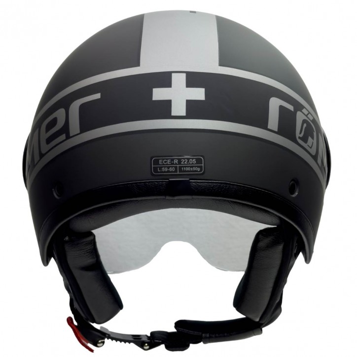 Roleff Motorrad- Jethelm mit Pilotenvisier in edlem Design Flash Sale