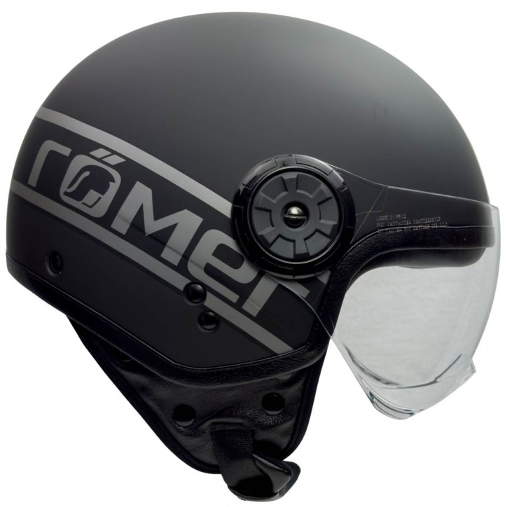 Roleff Motorrad- Jethelm mit Pilotenvisier in edlem Design Flash Sale