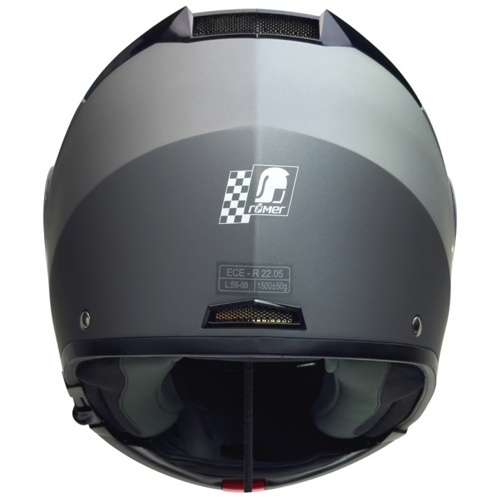 Roleff RO20056 - Klapphelm mit integriertem Sonnenvisier in Titanium Begrenztes Angebot