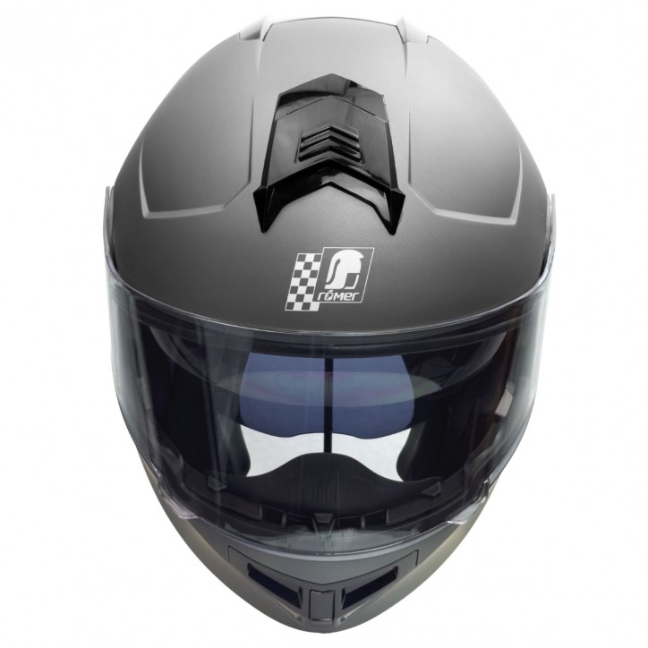 Roleff RO20056 - Klapphelm mit integriertem Sonnenvisier in Titanium Begrenztes Angebot