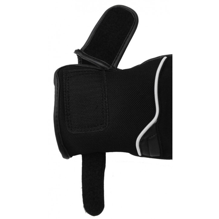 Roleff RO20 - Schwarze Leder/Textil Motorradhandschuhe Saisonschlussverkauf