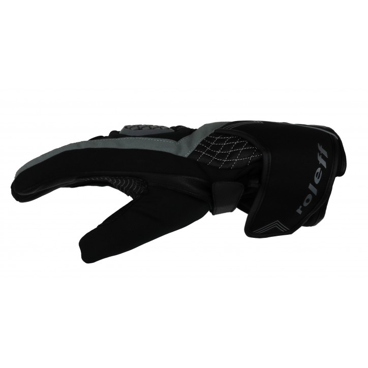 Roleff RO202 - Schwarz-Graue Motorradhandschuhe Jubiläumsangebot