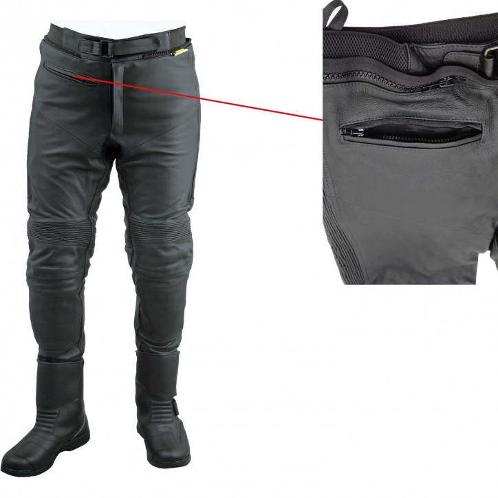 Roleff RO16 - Stiefel- Motorradhose aus hochwertigem Rind-Nappaleder und kompletter Sicherheitsausstattung Bestseller