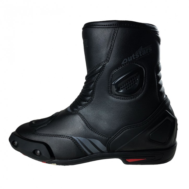 Roleff RO020 - Halbhoher Motorradstiefel "Sport", mit auswechselbaren Schleifpads Räumungsverkauf