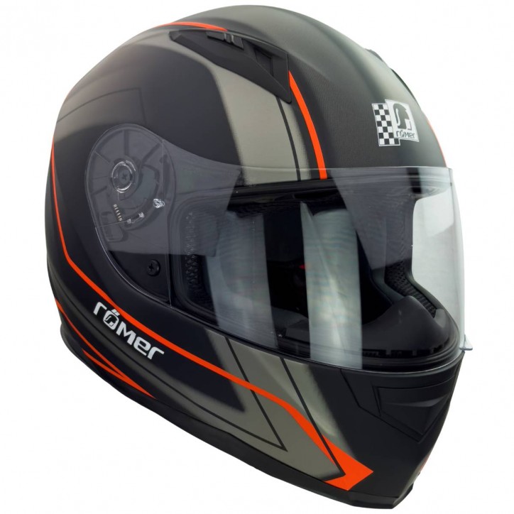 Roleff RO201705 - Integralhelm in Schwarz, Orange Begrenzt auf 3 Tage