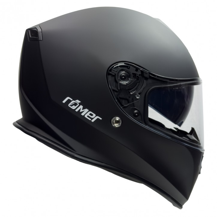 Roleff RO813 - Schwarzer Integralhelm mit Sonnenvisier Speichern exportieren