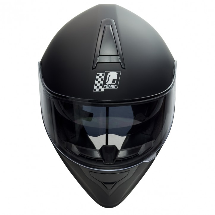 Roleff RO813 - Schwarzer Integralhelm mit Sonnenvisier Speichern exportieren