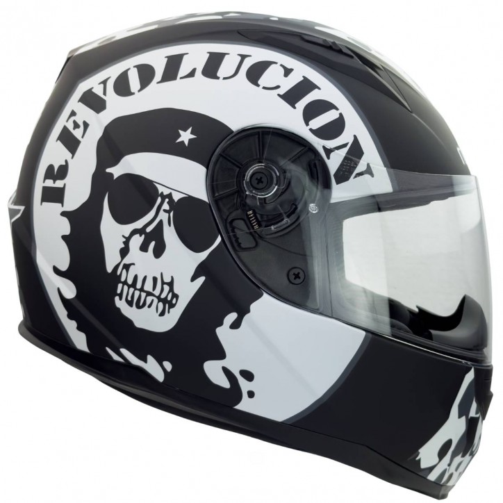 Roleff RO20041 - Schwarzweißer Integralhelm Revolution Rabatte dieses Monats