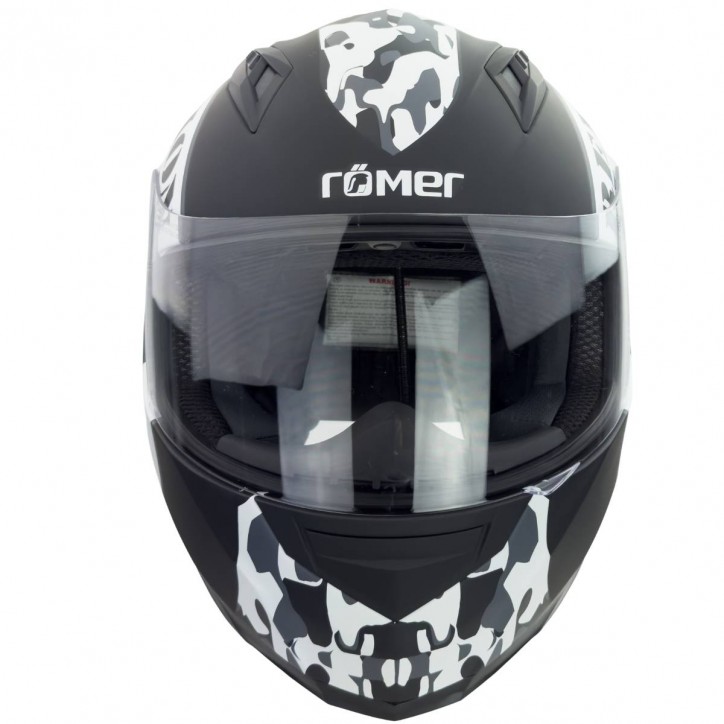 Roleff RO20041 - Schwarzweißer Integralhelm Revolution Rabatte dieses Monats