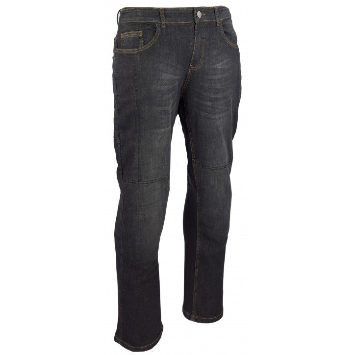 Roleff RO170 - Schwarze Aramid Motorradjeans mit Protektoren für Herren Muttertagsangebot