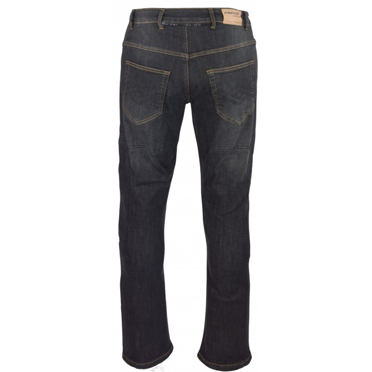 Roleff RO170 - Schwarze Aramid Motorradjeans mit Protektoren für Herren Muttertagsangebot