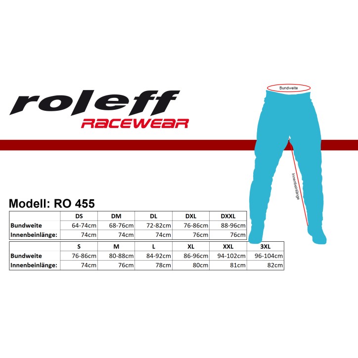 Roleff RO455 - Taslan Motorradhose mit Comfort Stretchzonen und Protektoren Zeitlich begrenztes Angebot