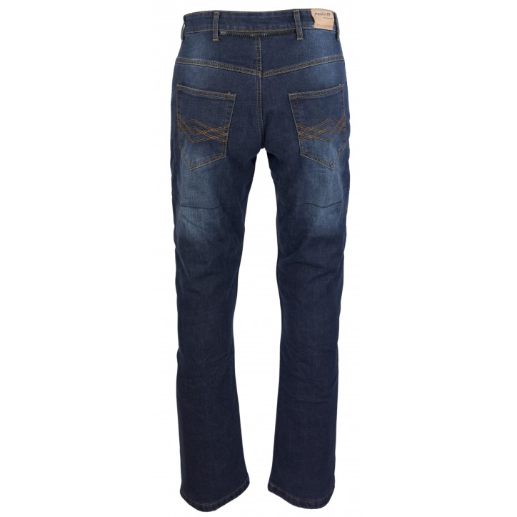Roleff RO175 - Blaue Aramid Motorradjeans mit Protektoren für Herren Saisonale Angebote