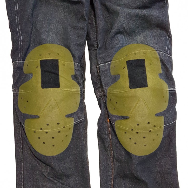Roleff RO175 - Blaue Aramid Motorradjeans mit Protektoren für Herren Saisonale Angebote