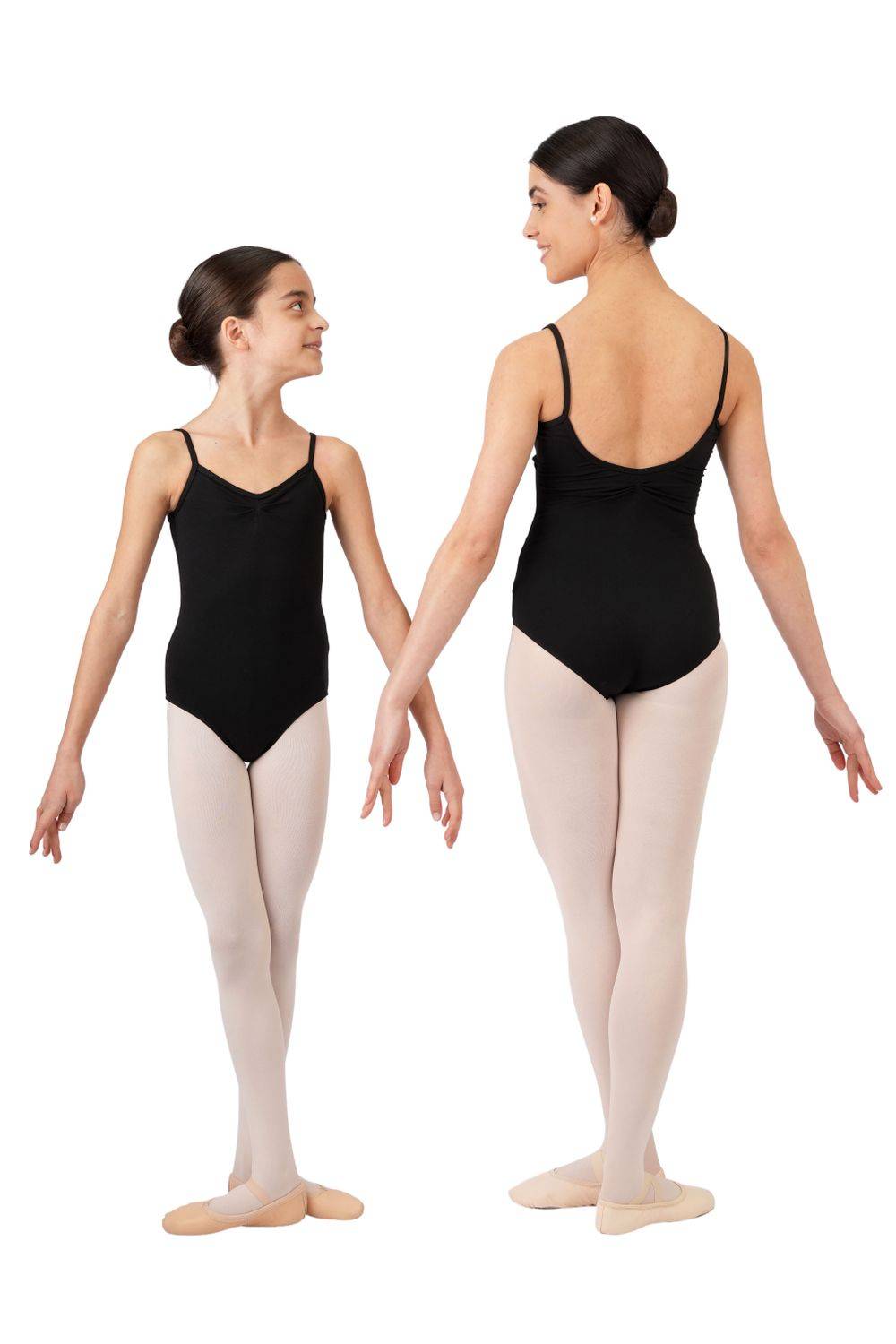Rumpf Ballet Leotard with Spaghetti Straps and Gathers R3102