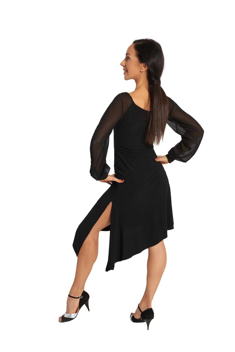 Rumpf Tanzkleid mit Chiffon-Ärmel TOULOUSE RU5512 Tägliche Deals