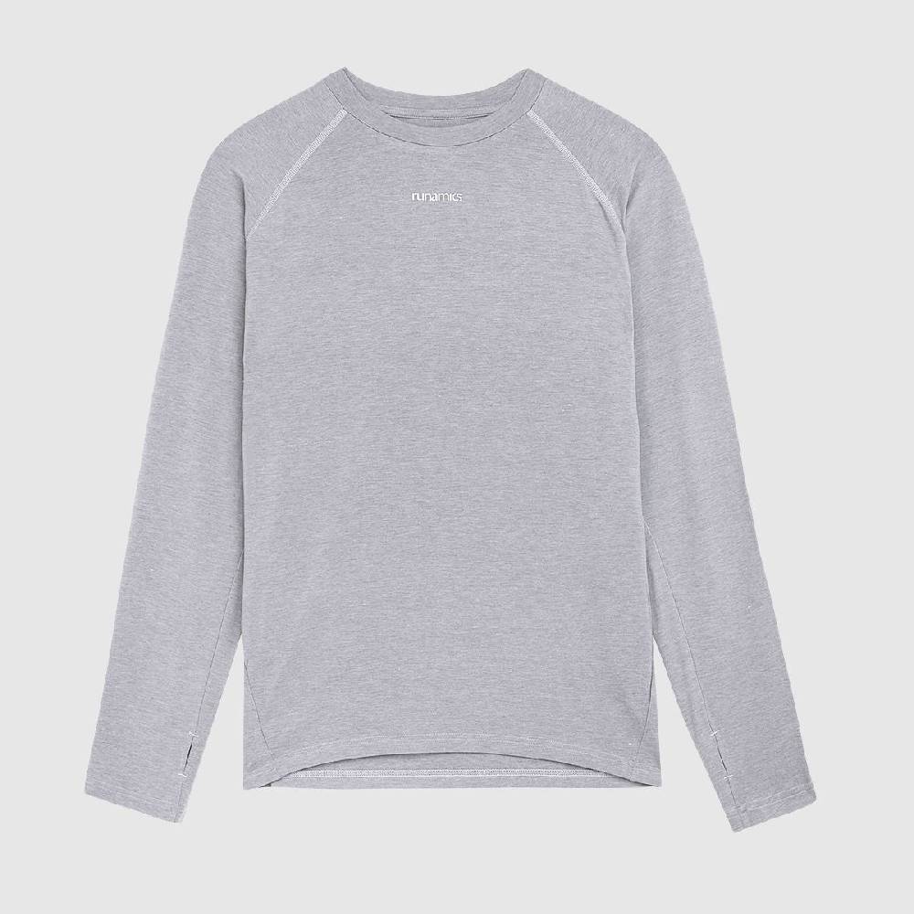 ﻿Runamics Merino Running Longsleeve Herren, grau Online Outlet