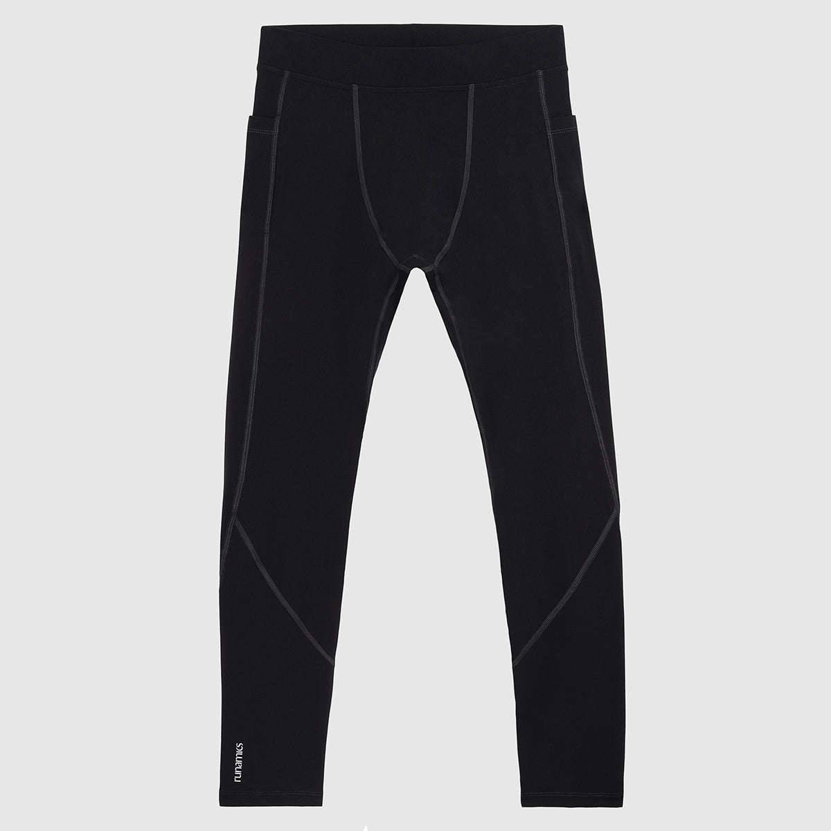 Runamics Lange Lauftights Herren, schwarz, mit Tasche Saisonale Angebote