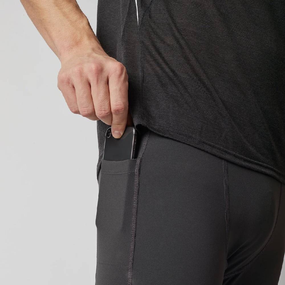 Runamics Kurze Lauftights Herren, schwarz, mit Tasche Räumungsverkauf