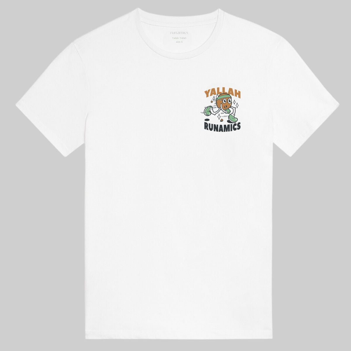 Runamics Yallah Yallah T-Shirt, Biobaumwolle, unisex, weiß VIP-Rabatte