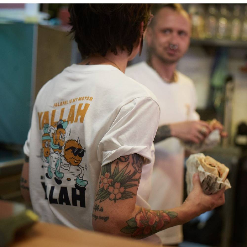 Runamics Yallah Yallah T-Shirt, Biobaumwolle, unisex, weiß VIP-Rabatte