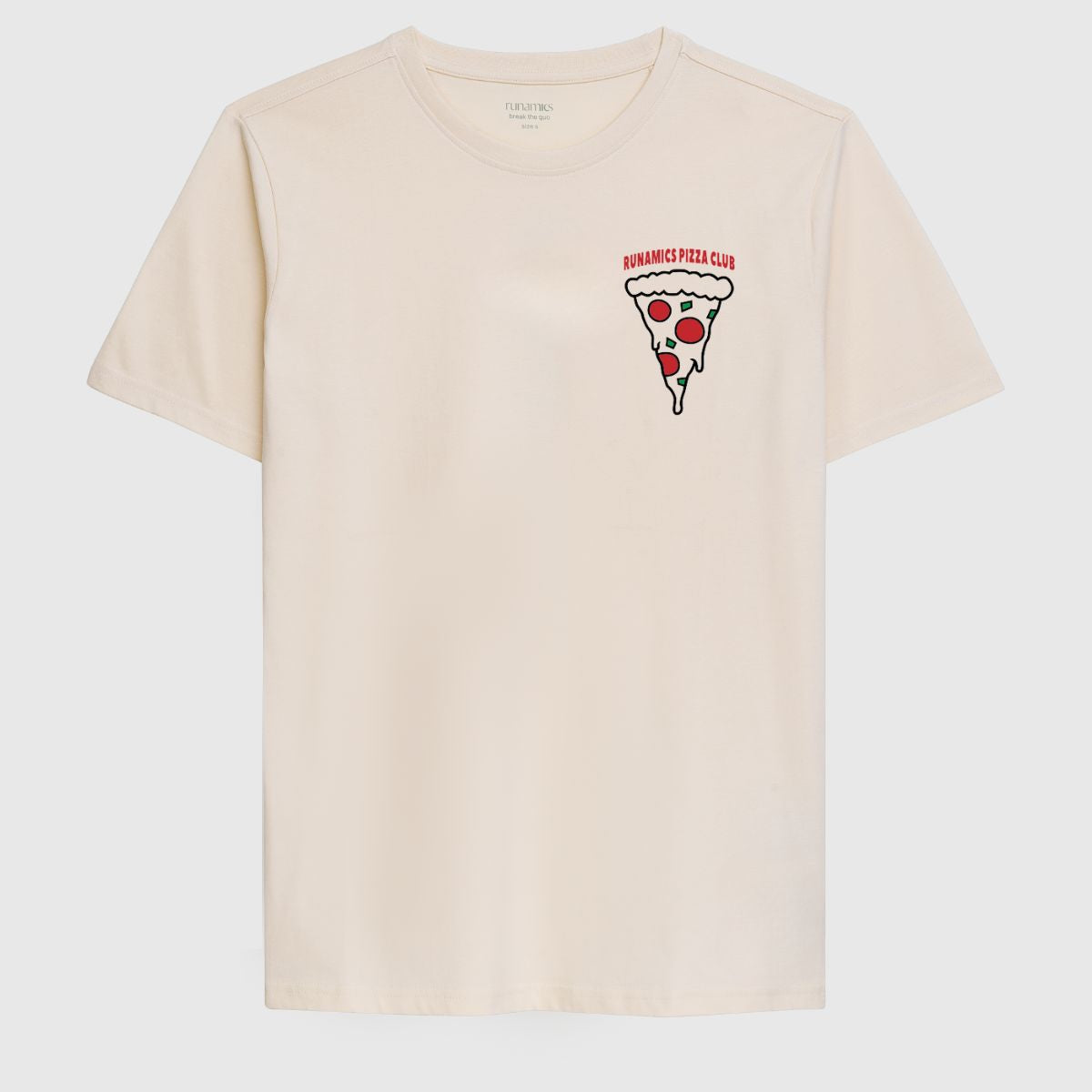 Runamics runamics Pizza Club T-Shirt, Biobaumwolle, unisex, undyed Wochenangebot