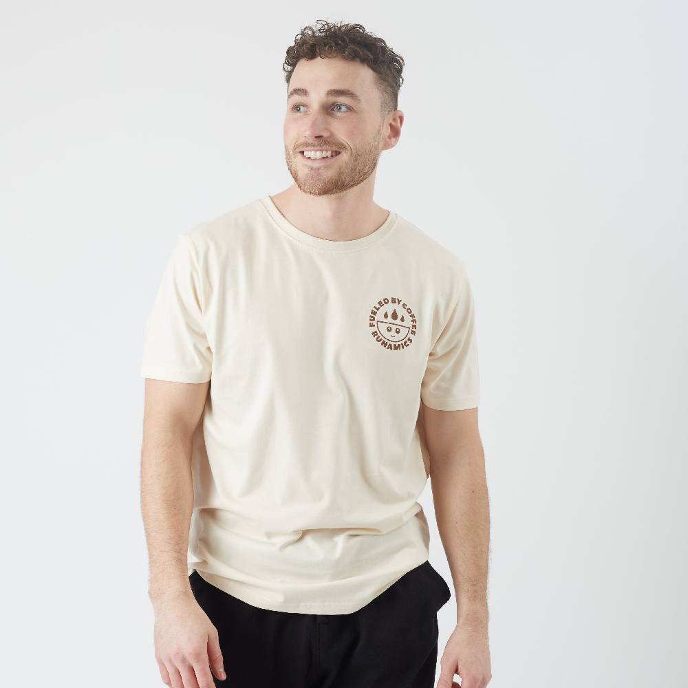 Runamics Never Tired T-Shirt, Biobaumwolle, unisex, undyed Kostenlose Rückgabe