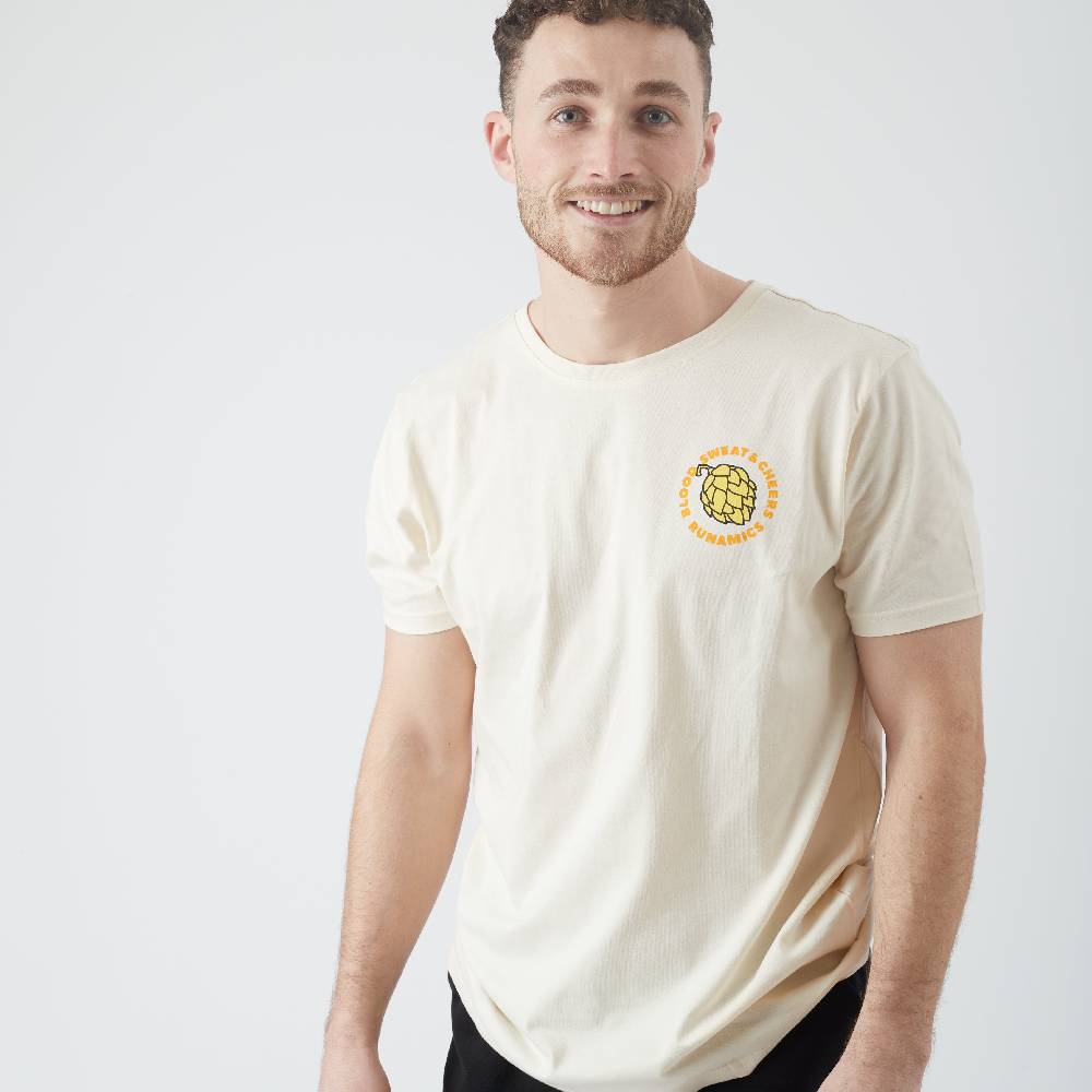 Runamics Good Times Good Friends T-Shirt, Biobaumwolle, unisex, undyed Begrenzte Freigabe