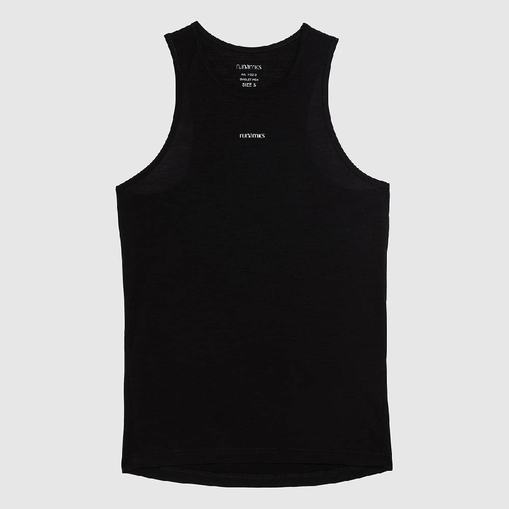 Runamics Superlight Merino Tanktop Herren, schwarz Letzte 2 Tage
