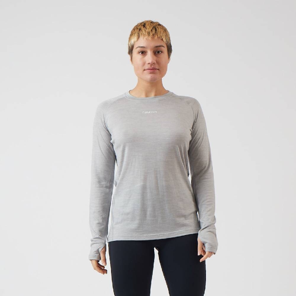Runamics Merino Running Longsleeve Damen, grau Zeitbegrenzte Promotion