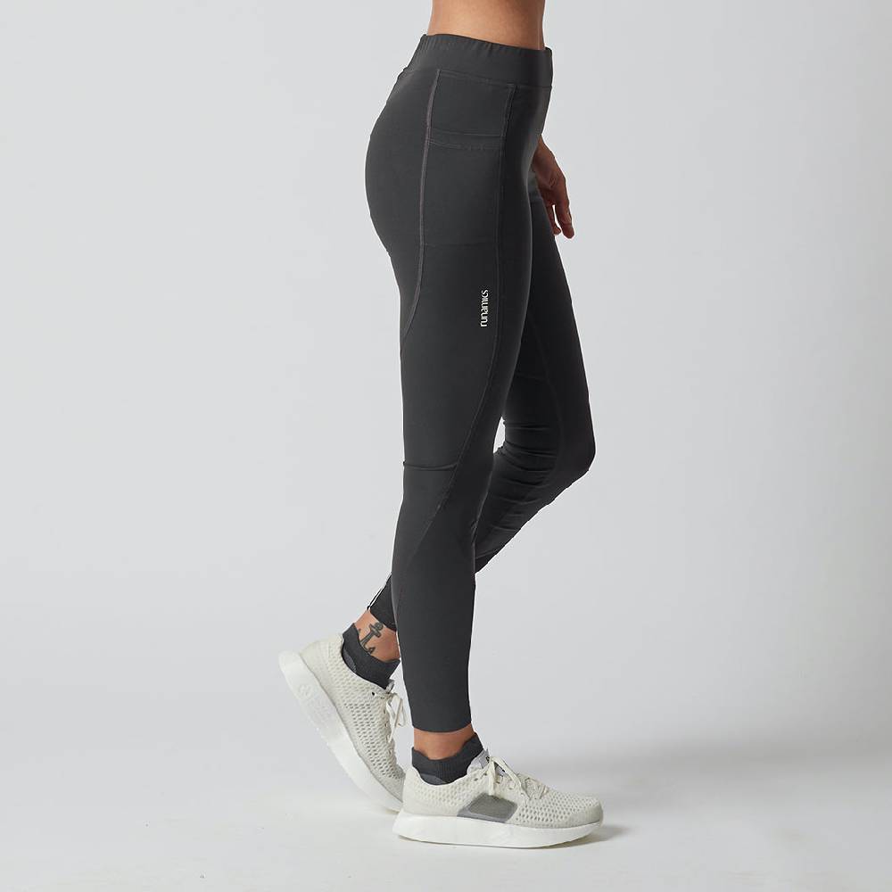 Runamics Lange Lauftights Damen, schwarz, mit Tasche Bis zu 50% Rabatt