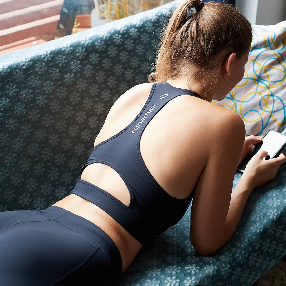 Runamics Crop Top Damen, bauchfrei, schwarz Discount Store für neue Produkte