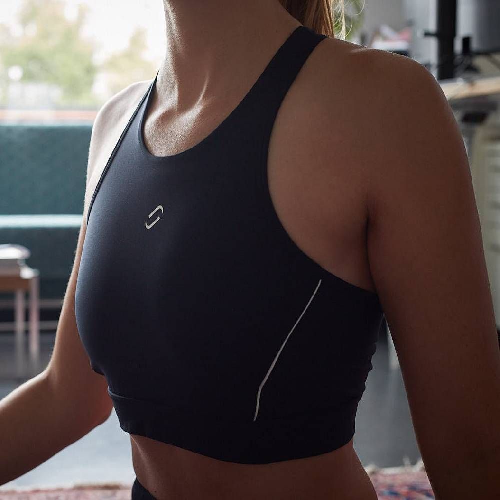 Runamics Crop Top Damen, bauchfrei, schwarz Discount Store für neue Produkte
