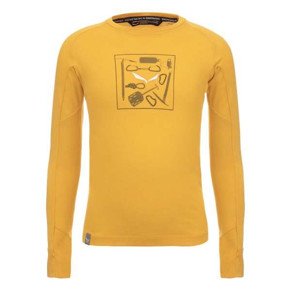 Salewa Pure Dry'ton Grafik Langarm Shirt Kind