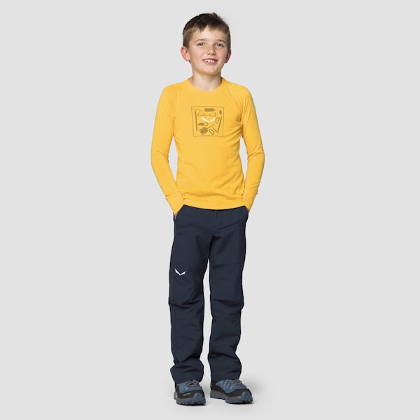 Salewa Pure Dry'ton Grafik Langarm Shirt Kind Große Rabatte