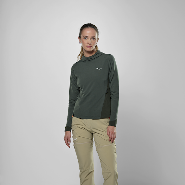 Salewa Puez Merino Durastretch Kapuzenpulli Damen