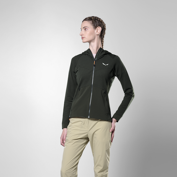 Salewa Puez Merino Durastretch Kapuzenjacke Damen