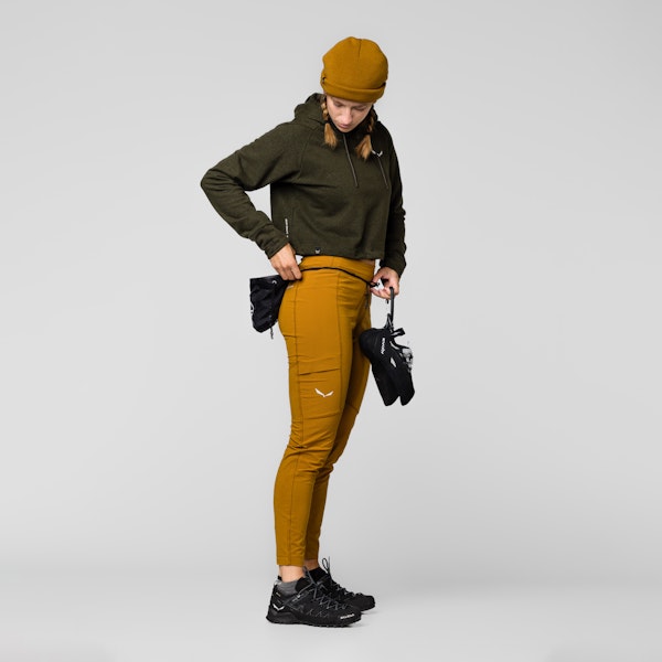 Salewa Lavaredo Hemp Cropped Kapuzenpulli Damen Großer Ausverkauf