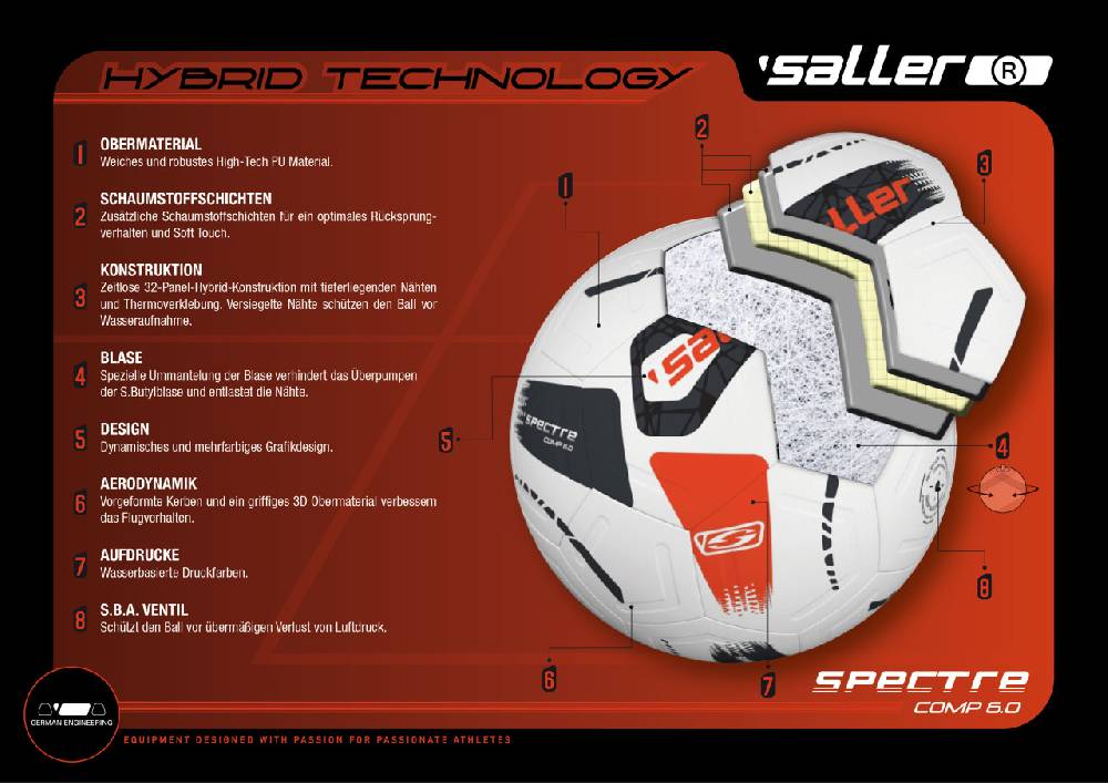 Saller Spielball »sallerSpectre Comp 6.0« Großer Ausverkauf